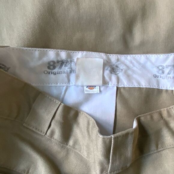 Dickie’s mens tan polyester cotton blend khaki side pockets work pants XXL - Picture 3 of 5